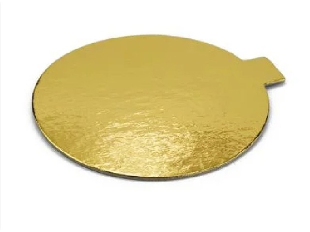 Подложка золото с держателем д.80 круг
